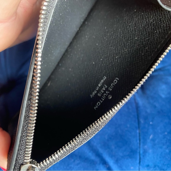 SOLD Louis Vuitton Coin Card Holder Damier Graphite - Picture 3 of 9